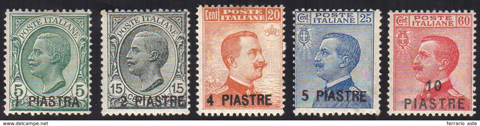 COSTANTINOPOLI 1921 - V Emissione Locale (28/32), Gomma Integra, Perfetti.... - Sonstige & Ohne Zuordnung