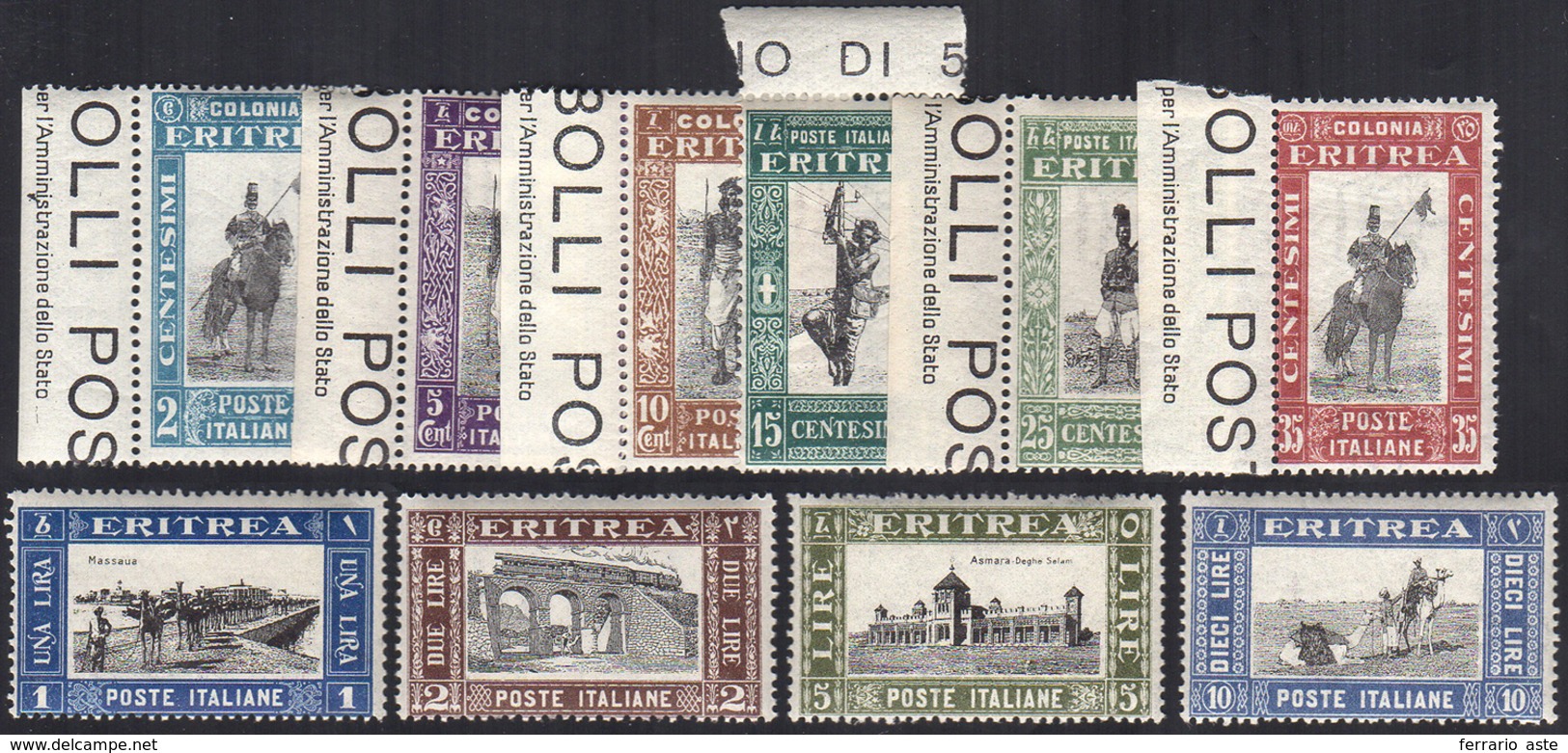 1930 - Soggetti Africani (155/164), Gomma Integra, Perfetti.... - Eritrea