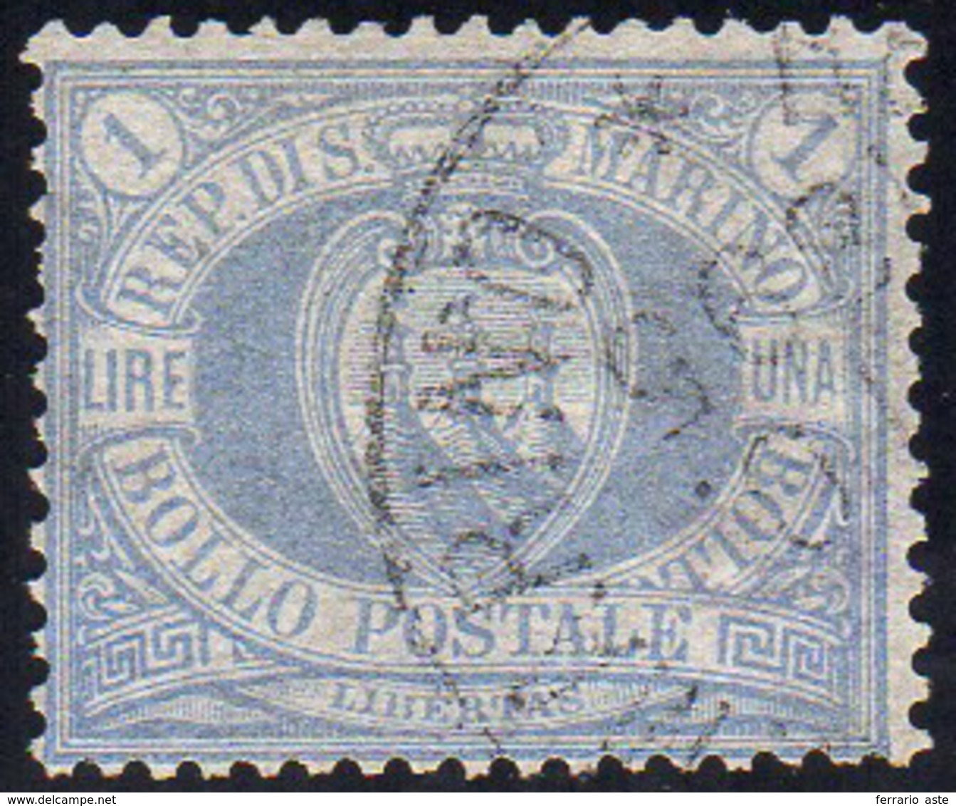 1894 - 1 Lira Oltremare Stemma (31), Usato, Perfetto. A.Diena, Cert. E.Diena E Raybaudi.... - Sonstige & Ohne Zuordnung