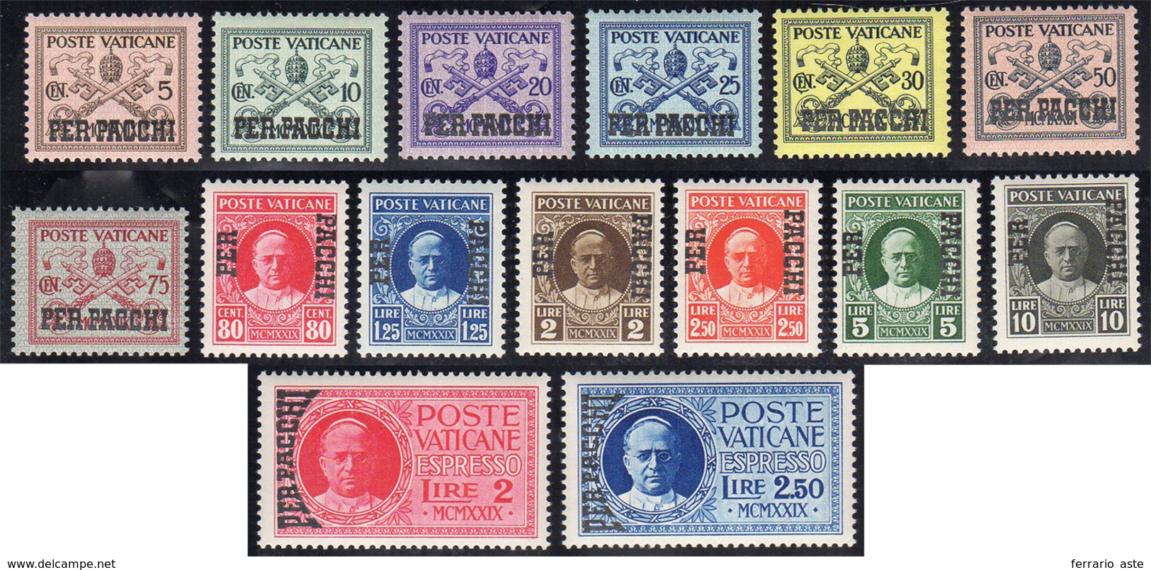 1931 - Soprastampati (1/15), Ottima Centratura, Gomma Integra, Perfetti.... - Paketmarken