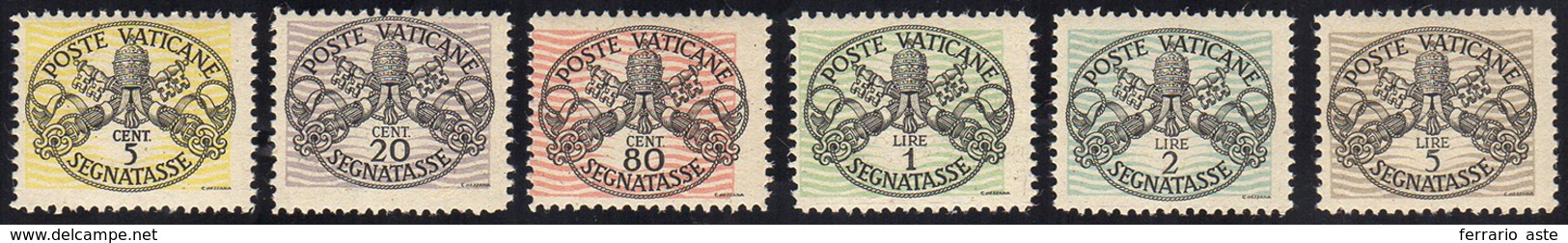 1946 - Righe Larghe, Carta Bianca (13/18), Gomma Integra, Perfetti. Cert. Ferrario.... - Portomarken