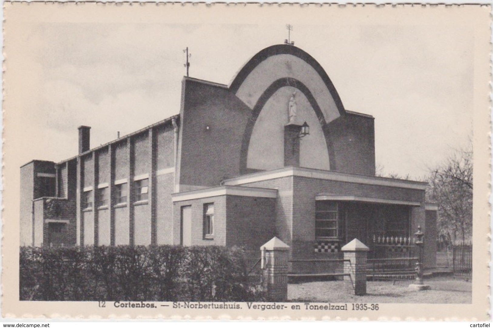 KORTENBOS-ST.NORBERTUSHUIS-VERGADER-EN TONEELZAAL-1935-36-UITG. CAFE TOURISME-NIET VERSTUURD-ZELDZAAM-TOP-ZIE DE 2SCANS! - Sint-Truiden