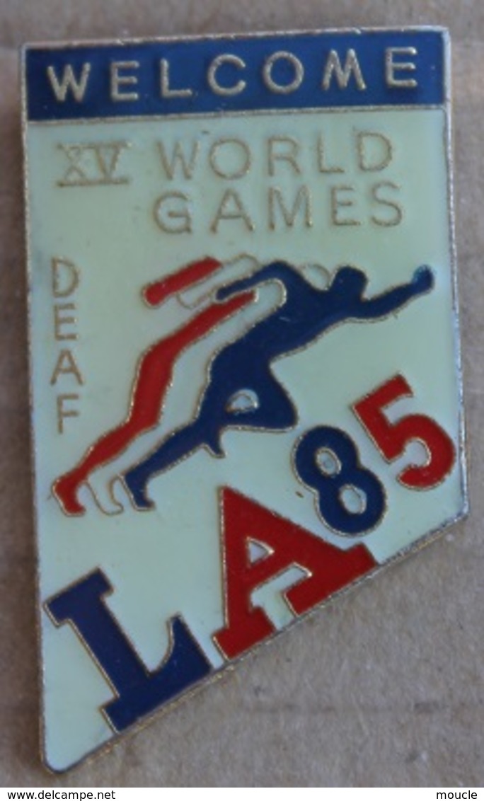 WELCOME TO THE XV WORLD GAMES LA 85 - LOS ANGELES - USA - ETATS UNIS - DEAF - ATHLETISME - COURSES -   (21) - Athlétisme