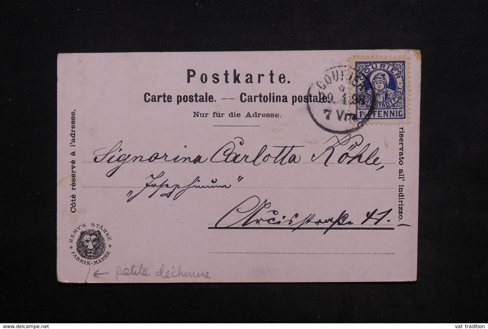 ALLEMAGNE - Carte Postale En Poste Privée En 1898 - L 23918 - Private & Local Mails