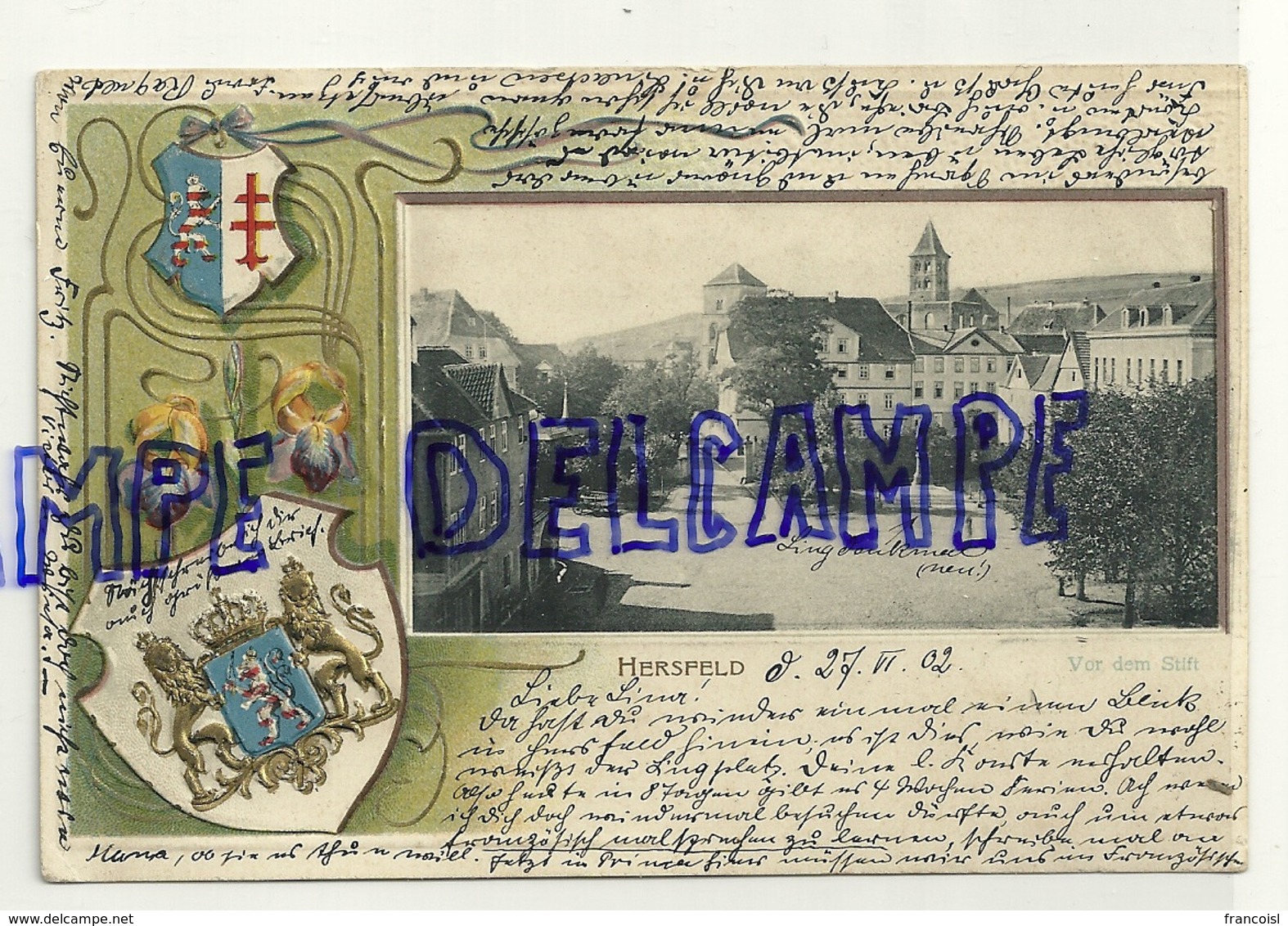 Belgique. Hersfeld. 1902. Gaufrée - Bad Hersfeld