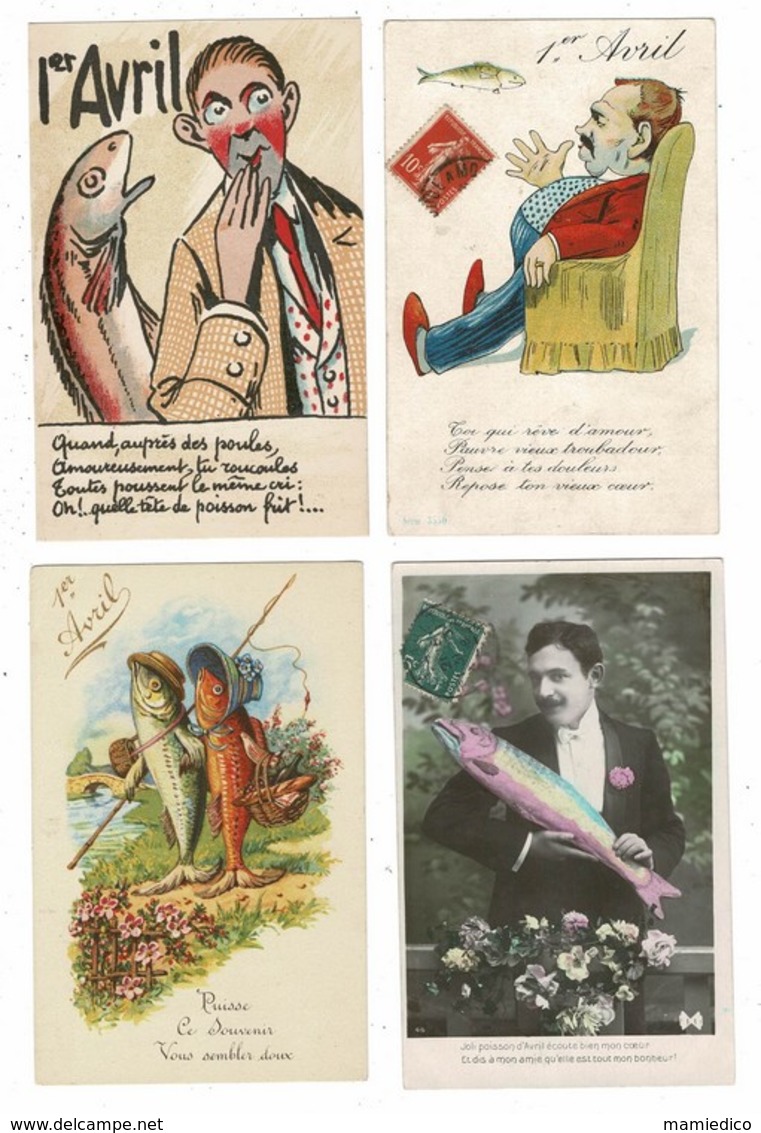 13 CP 1er AVRIL  Dont Une Avec Message Ouvrant. Lot N°2 - 5 - 99 Cartes