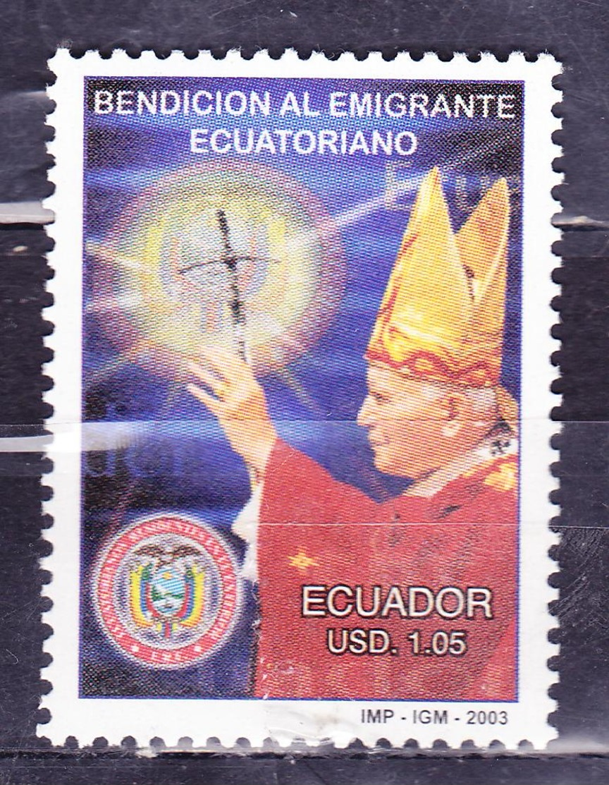 ECUADOR 2003 PAPAL BENEDICTION FOR ECUADORIAN EMIGRANTS $ 1.05 MNH SC# 1657 - Ecuador