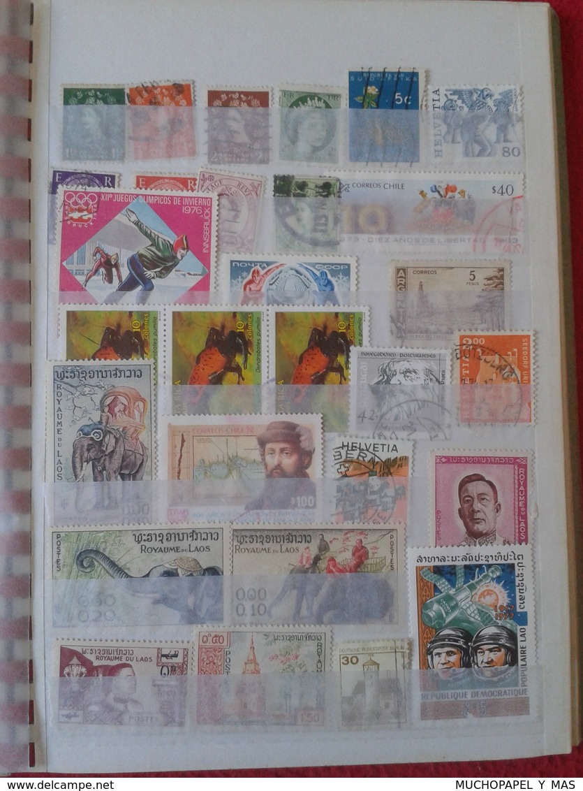 GRAN COLECCIÓN DE SELLOS EN ALBUM, DE DIFERENTES Y VARIADOS PAISES, GRAN CANTIDAD STAMP STAMPS COLLECTION MANY COUNTRIES