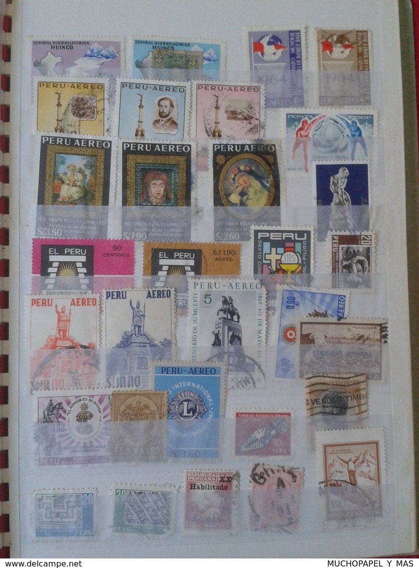 GRAN COLECCIÓN DE SELLOS EN ALBUM, DE DIFERENTES Y VARIADOS PAISES, GRAN CANTIDAD STAMP STAMPS COLLECTION MANY COUNTRIES