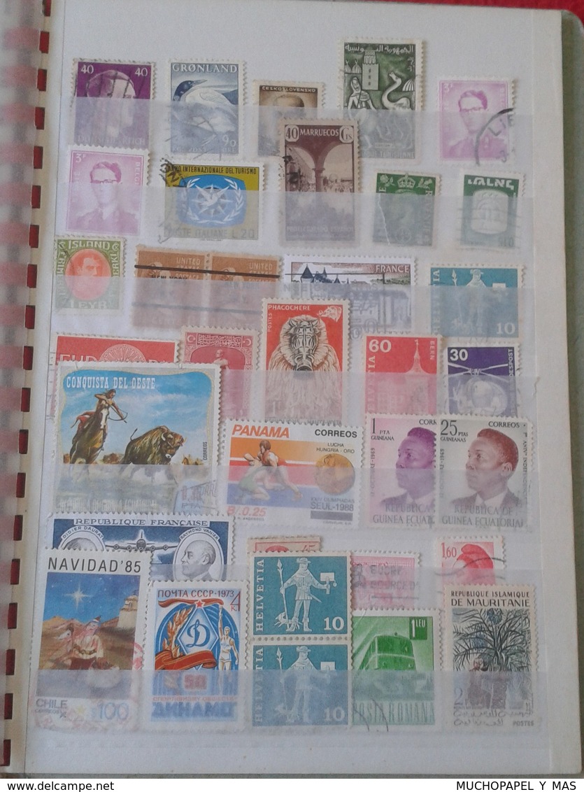 GRAN COLECCIÓN DE SELLOS EN ALBUM, DE DIFERENTES Y VARIADOS PAISES, GRAN CANTIDAD STAMP STAMPS COLLECTION MANY COUNTRIES