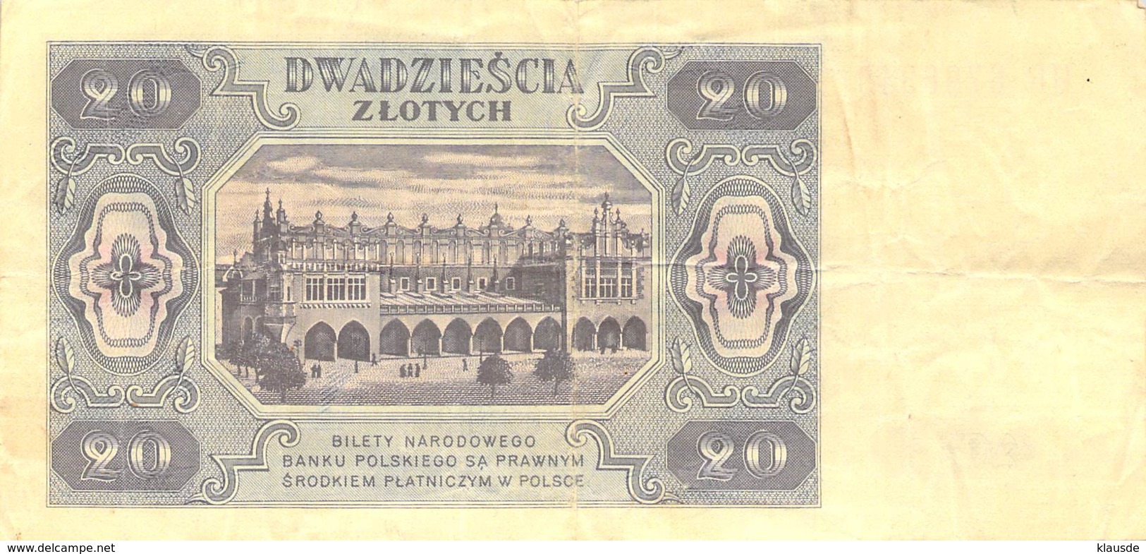 20 Zloty Banknote Polen 1948 - Pologne