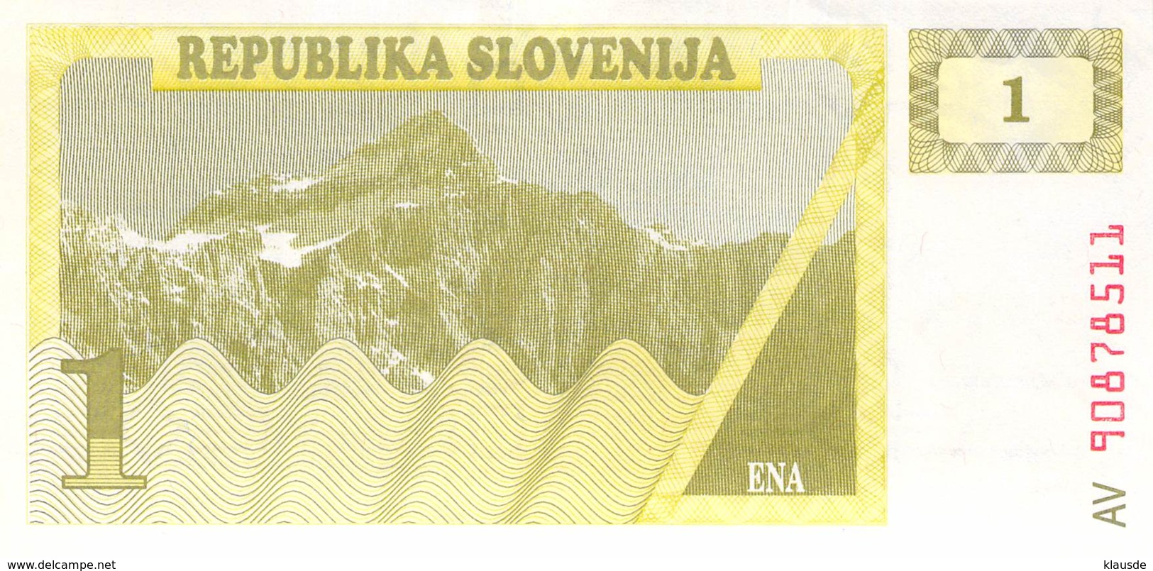 1 Tolar Banknote Slowenien - Slowenien