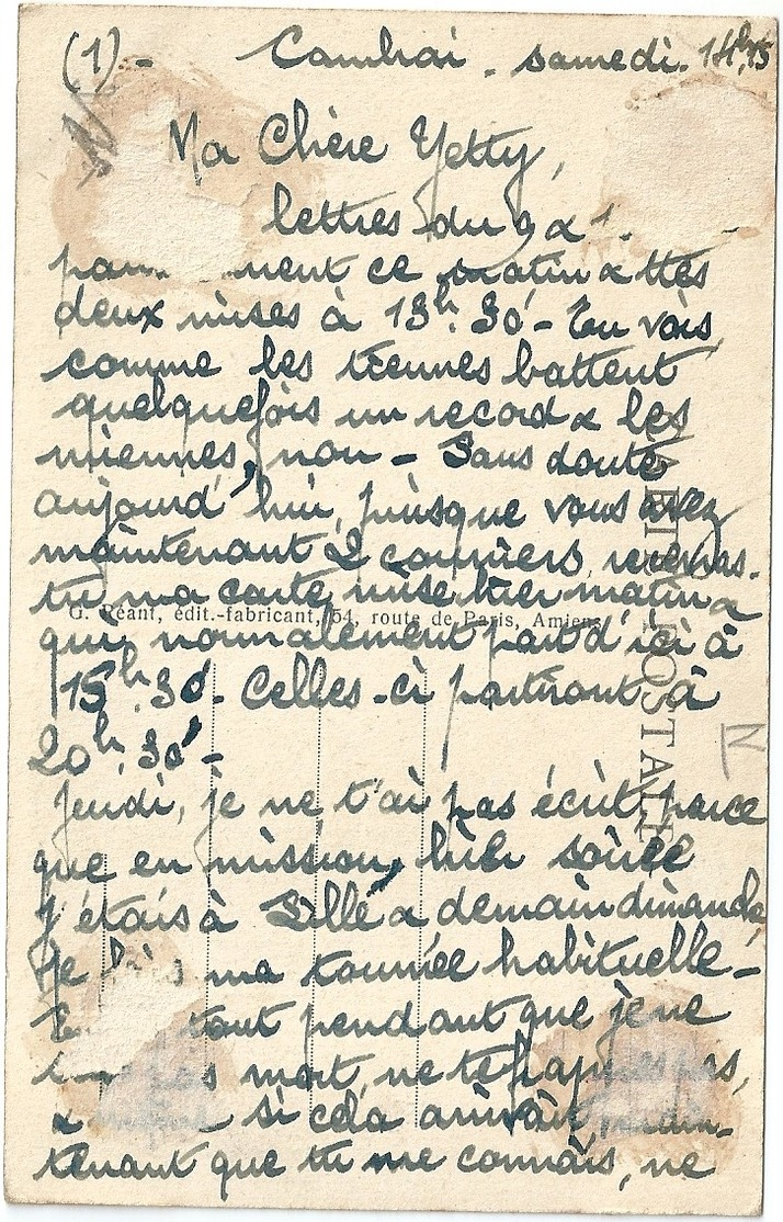 ESCAUDOEUVRES(59)  2 Cpa De La Sucrerie (1939 ?) - Autres & Non Classés