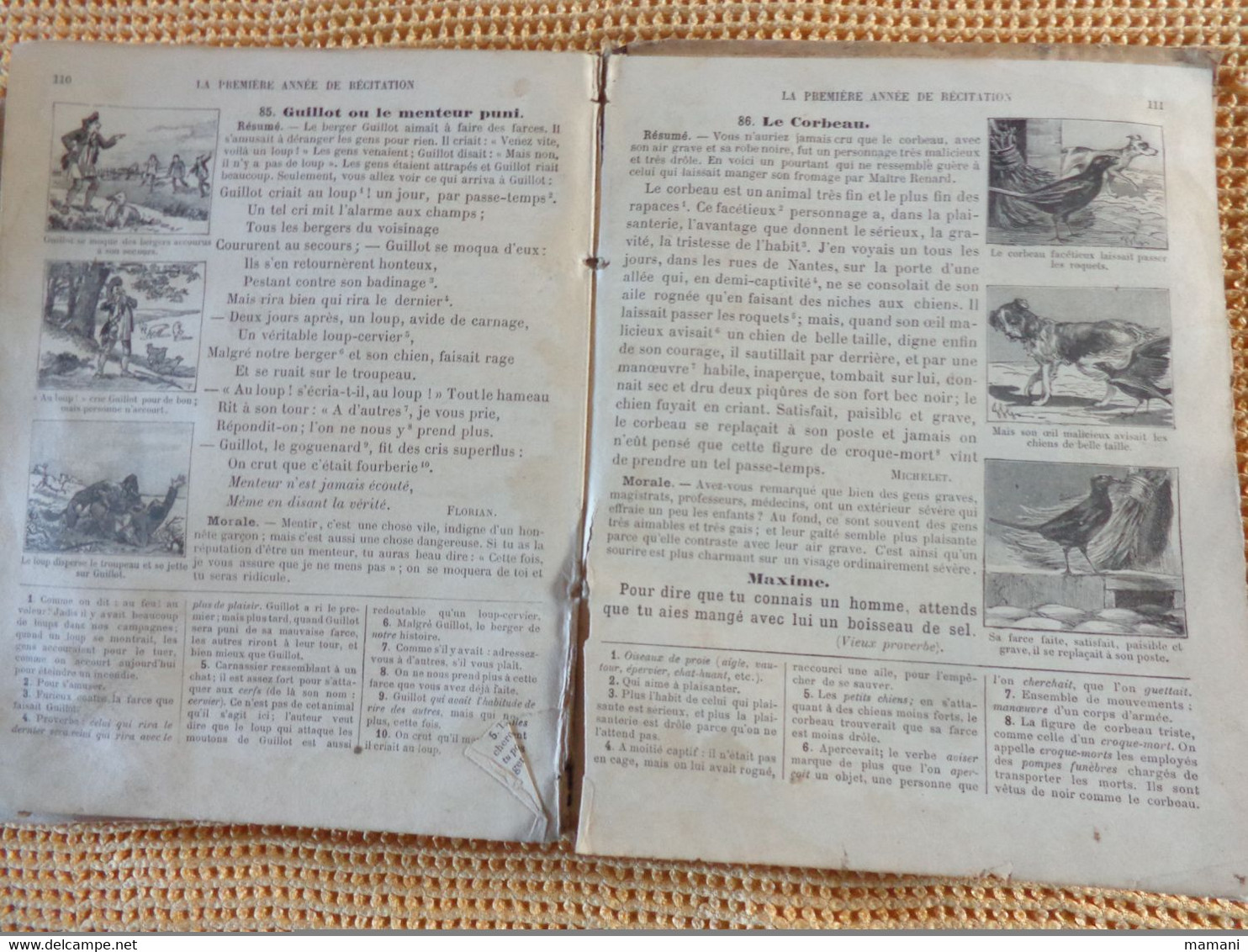 lot de 3 LA METHODE ROSE NOS AMIS LILI ET TOTO -la 1ere annee de recitation 1895 certificat d'etude