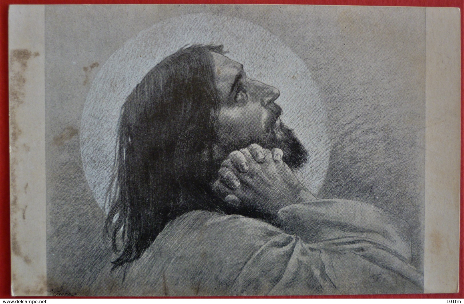 PROF. E.K. LISKA - KRISTUS , PORTRAIT - Jesus