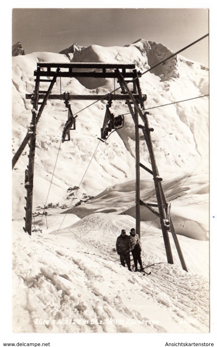 AK Zürs, Skilift Zürsersee, Gel. 1955 - Bludenz