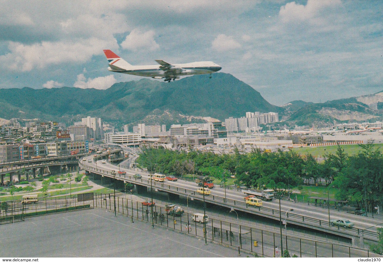CARTOLINA - HONG KONG - KAI TAK AIRPORT , KOWLOON CITY - Cina (Hong Kong)