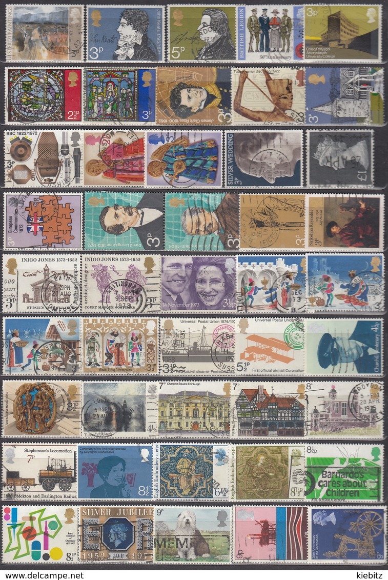 GB 1972 - 1980 - Lot 45 Verschiedene   Used - Used Stamps