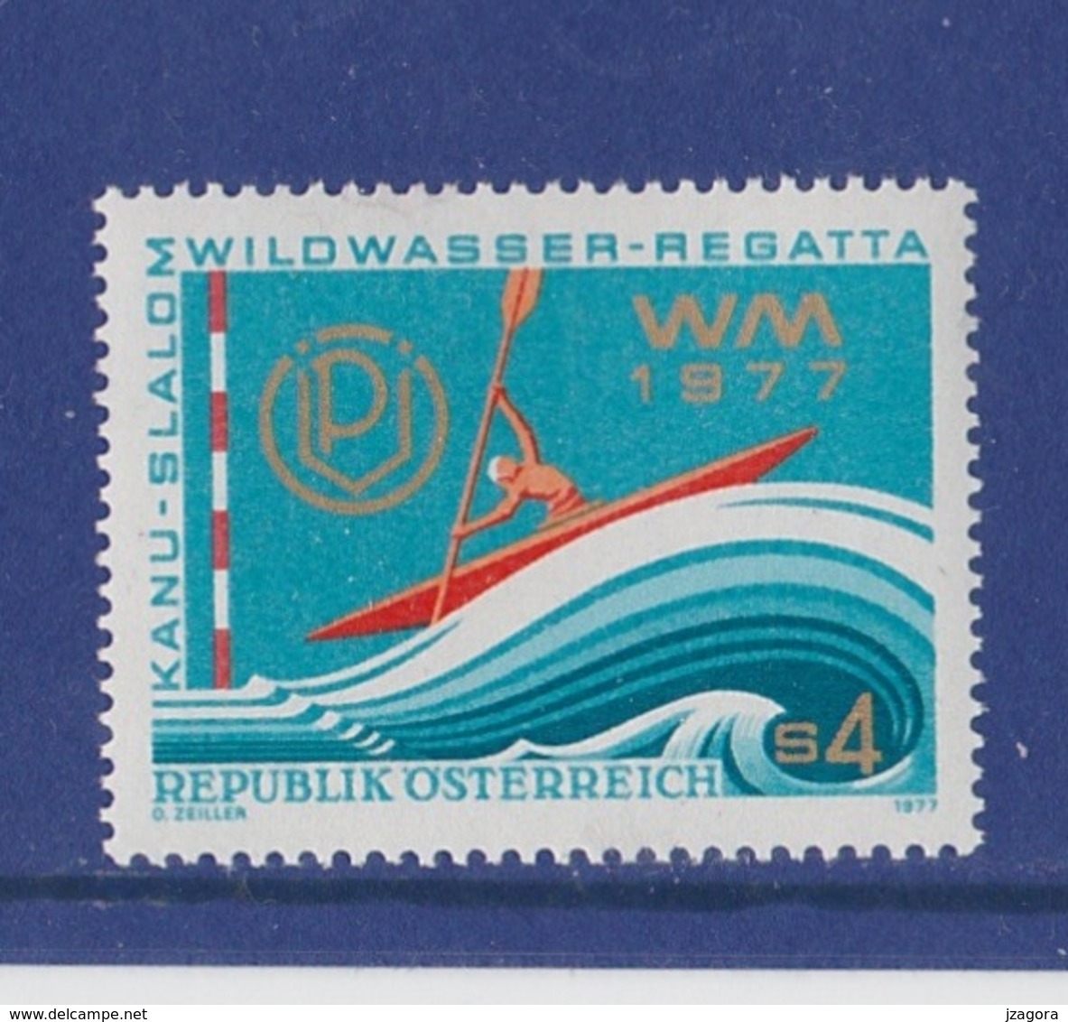 WATER SPORTS KAYAKING Kajakfahren Faire Du Kayak WORLD CHAMPIONSCHIP AUSTRIA 1977 Mi 1555 MNH CANOE KANU ROWING - Kanu