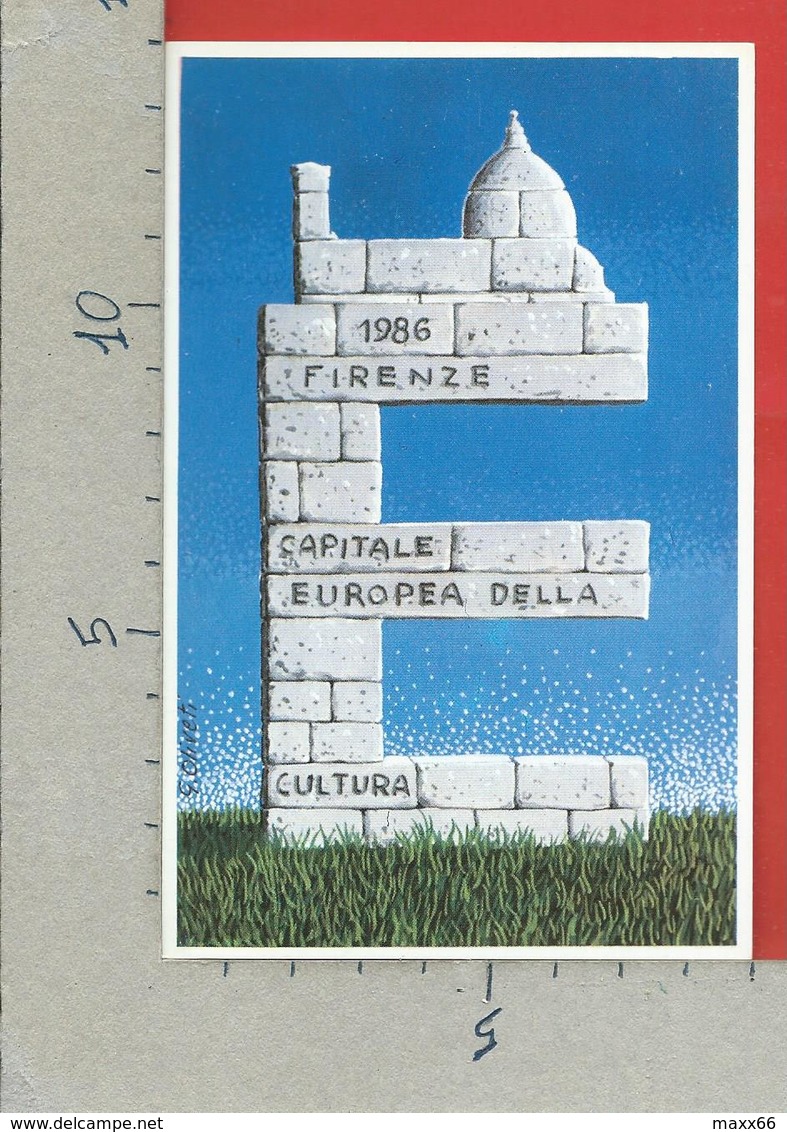 CARTOLINA NV ITALIA - FIRENZE - Capitale Europea Cultura - Numerata 0408 - Simbolo - 9 X 14 - Manifestazioni