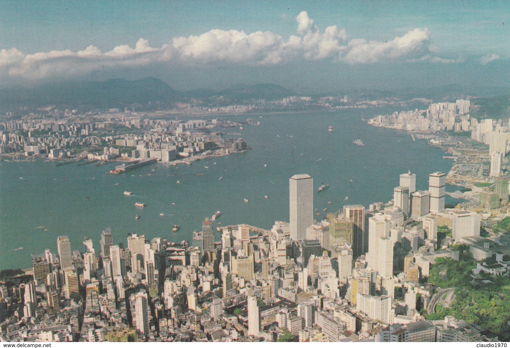 CARTOLINA - HONG KONG - AND KOWLOON FROM THE PEAK - Cina (Hong Kong)