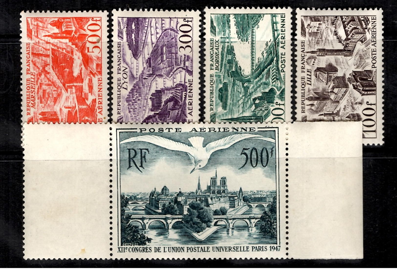 France Poste Aérienne YT N° 20 Et 24/27 Neufs ** MNH. TB. A Saisir! - 1927-1959 Neufs