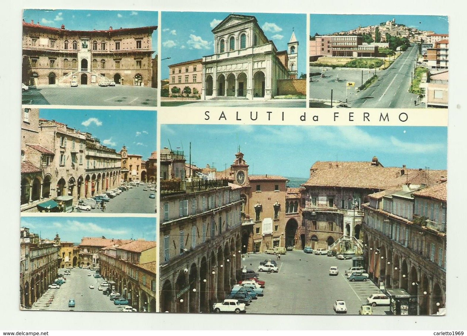 SALUTI DA FERMO - VEDUTE VIAGGIATA FG - Fermo