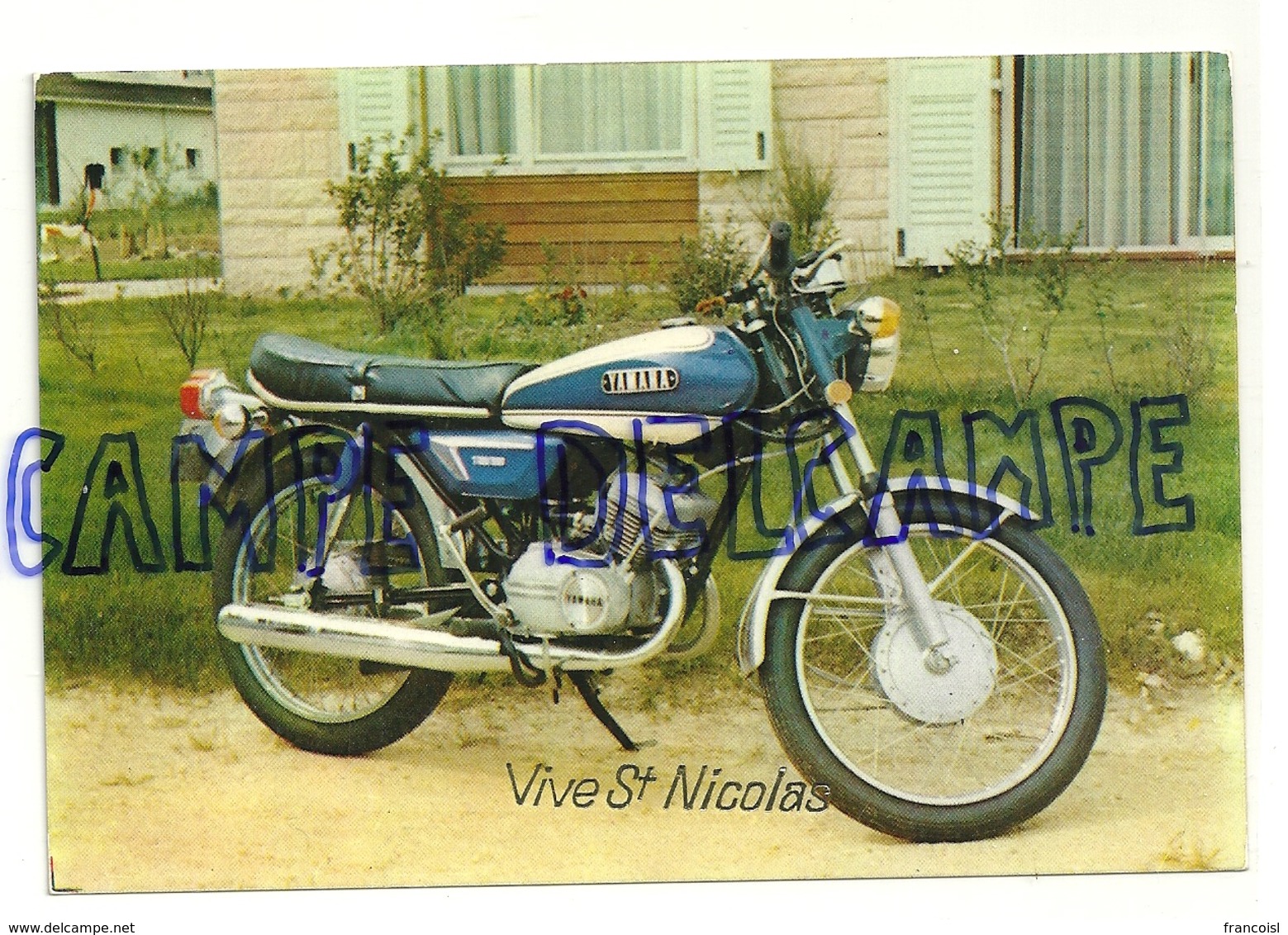 Moto. Vive Saint Nicolas.Yamaha YAS I25 Cm3 125/130 Km/h. Cliché Moto Revue - Moto