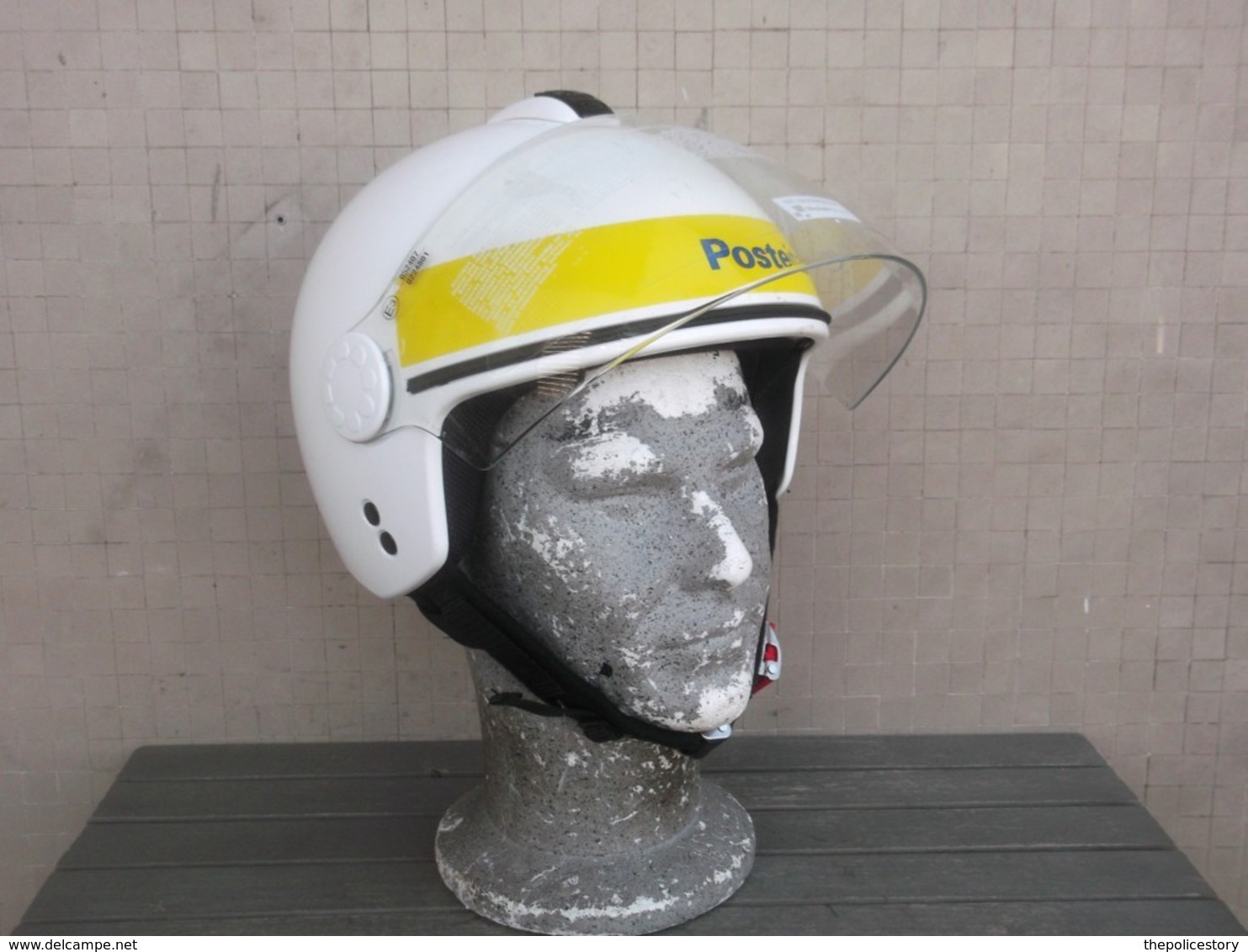 Casco Postino Motociclista Poste Italiane Originale Completo Tg. M Nuovo - Moto