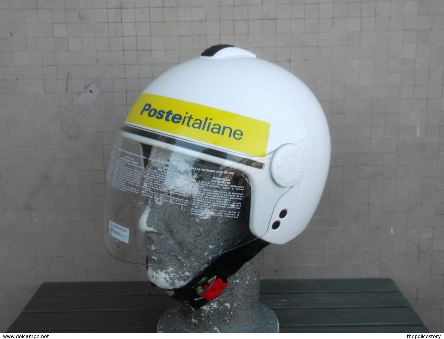 Casco Postino Motociclista Poste Italiane Originale Completo Tg. M Nuovo - Motor Bikes