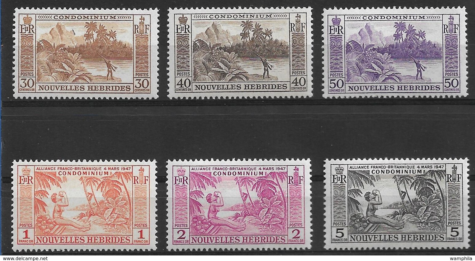 Nelles Hebrides,  N°180/185** Cote 58,70€ - Unused Stamps