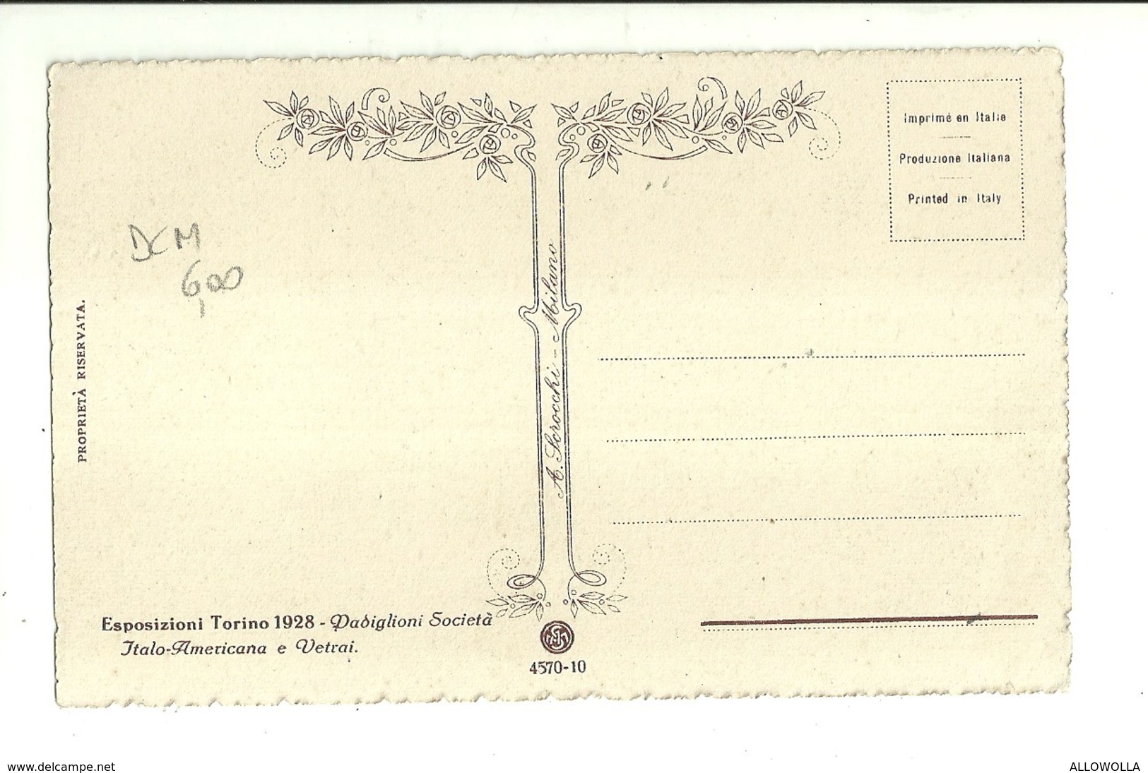 2802 " ESPOSIZIONI TORINO 1928-PADIGLIONI SOCIETA' ITALO-AMERICANA E VETRAI " CART.POST. ORIG  NON SPED. - Expositions