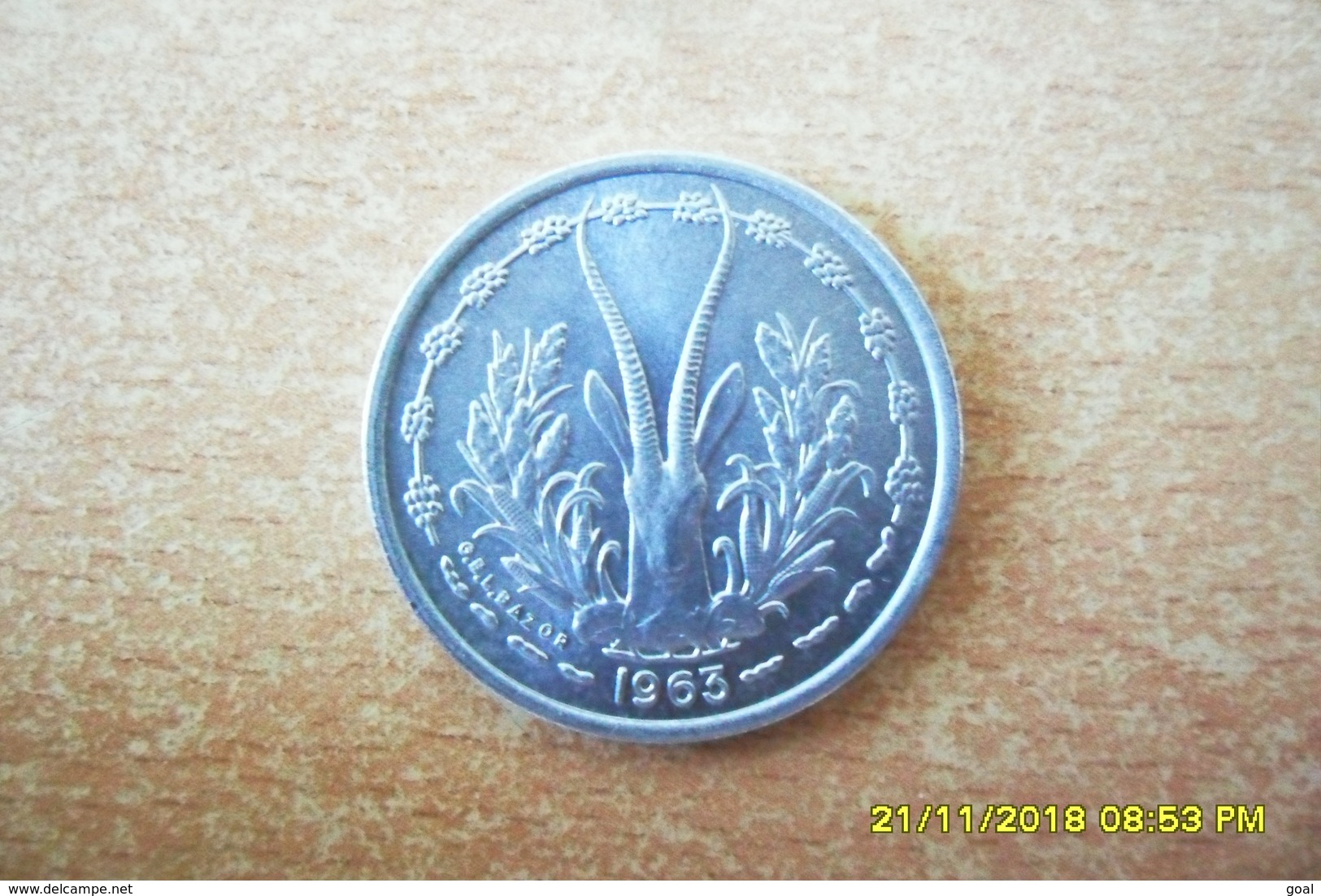 1 Franc /Afrique De L'Ouest(G.P.L.Bazor) 4,5 M.exp.1963 En SUP. - Non Classificati