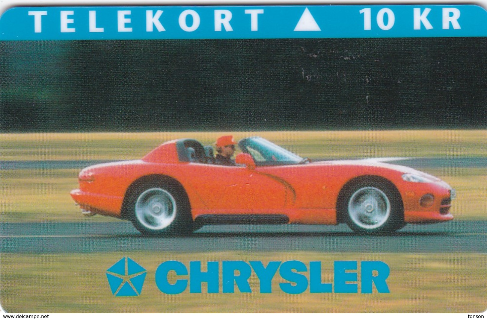 Denmark, P 014B, Mint, Chrysler, Only 1000 Issued, Car. - Dinamarca