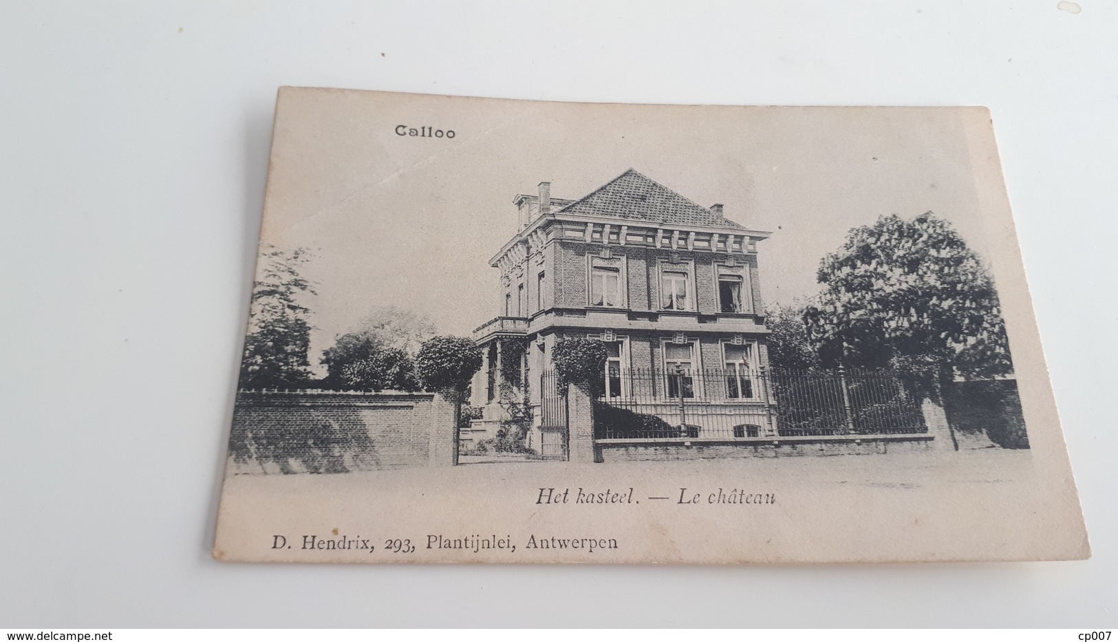 *CALLOO Het Kasteel - Le Château   Oblitérée En 1907 - Beveren-Waas