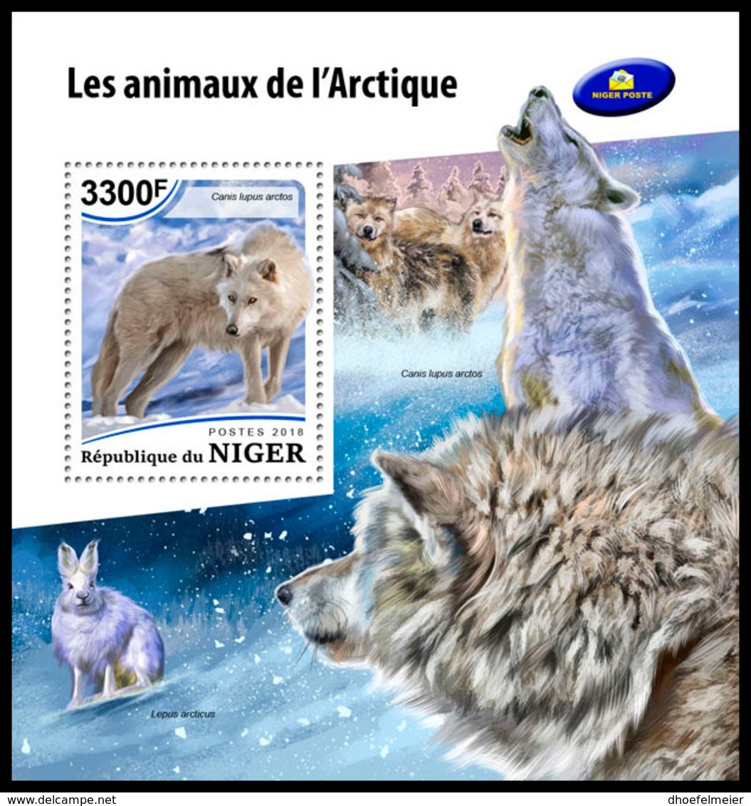 NIGER 2018 **MNH Arctic Animals Tiere Am Nordpol Animaux De Arctique S/S - OFFICIAL ISSUE - DH1849 - Arctic Wildlife