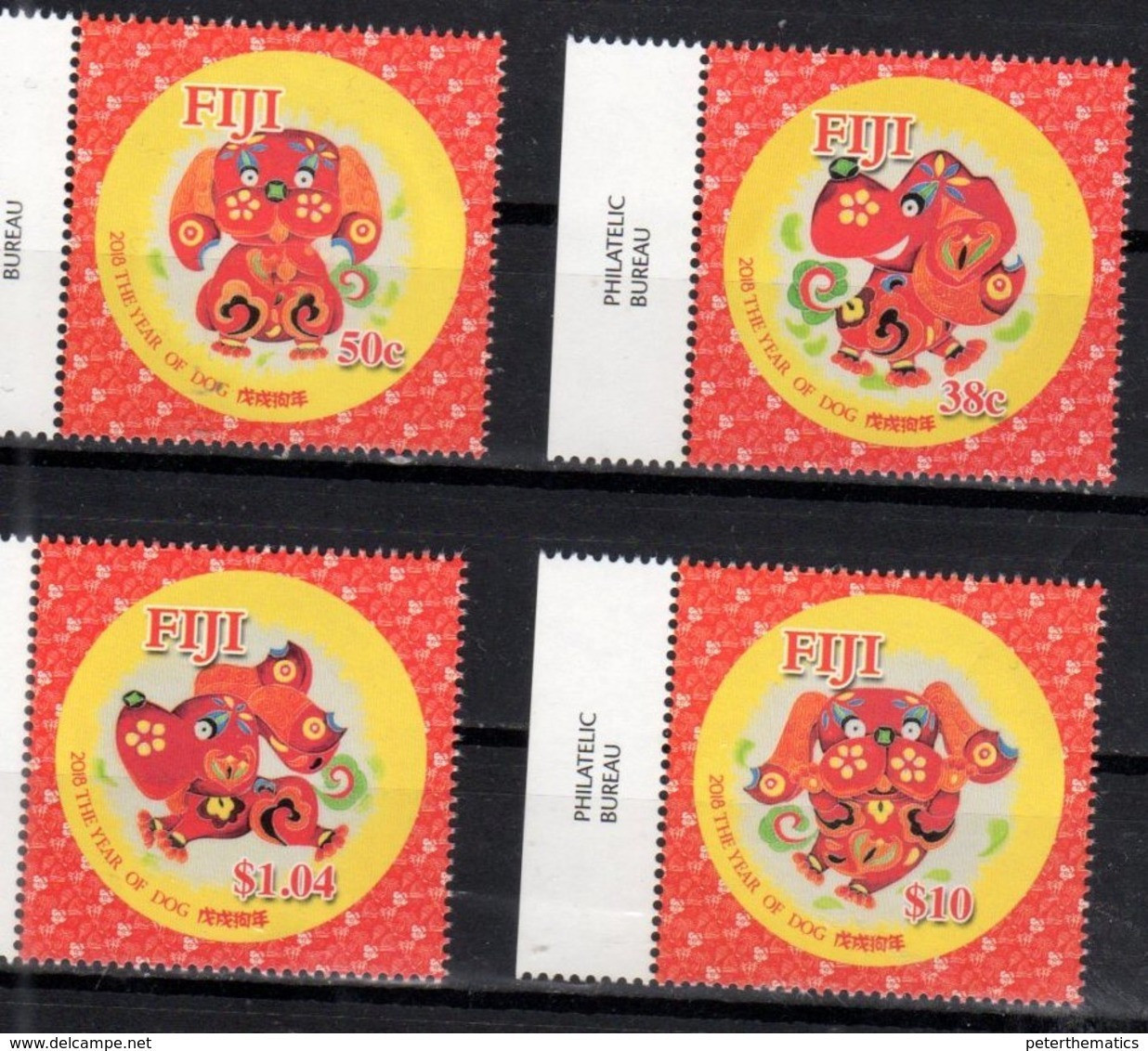 FIJI, 2018, MNH, CHINESE NEW YEAR, YEAR OF THE DOG,4v - Chinese New Year