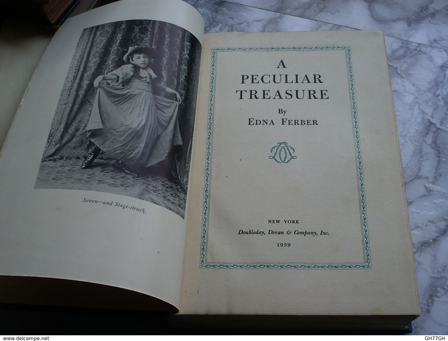 "A Peculiar Treasure" By Edna Ferber -Doubleday Doran 1939 - Literary