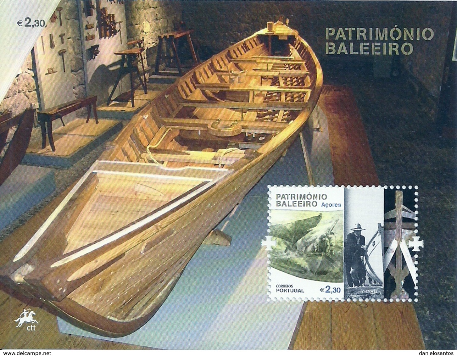 Portugal Azores Açores 2011 Azores Whaling Heritage - Souvenir Sheet MNH - Factories & Industries