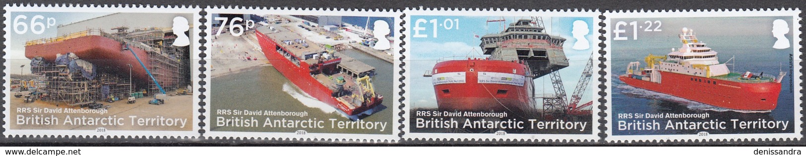 British Antarctic Territory 2018 Navire RRS Sir David Altenborough Neuf ** - Neufs