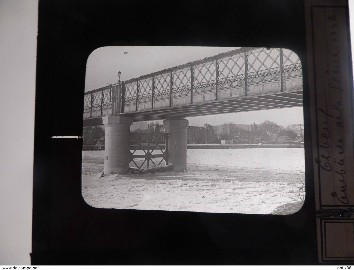 I61 - Plaque Photo - Positif - Elbeuf - 76 - Pont Sur La Seine 1898 - N° 16 - Glasdias