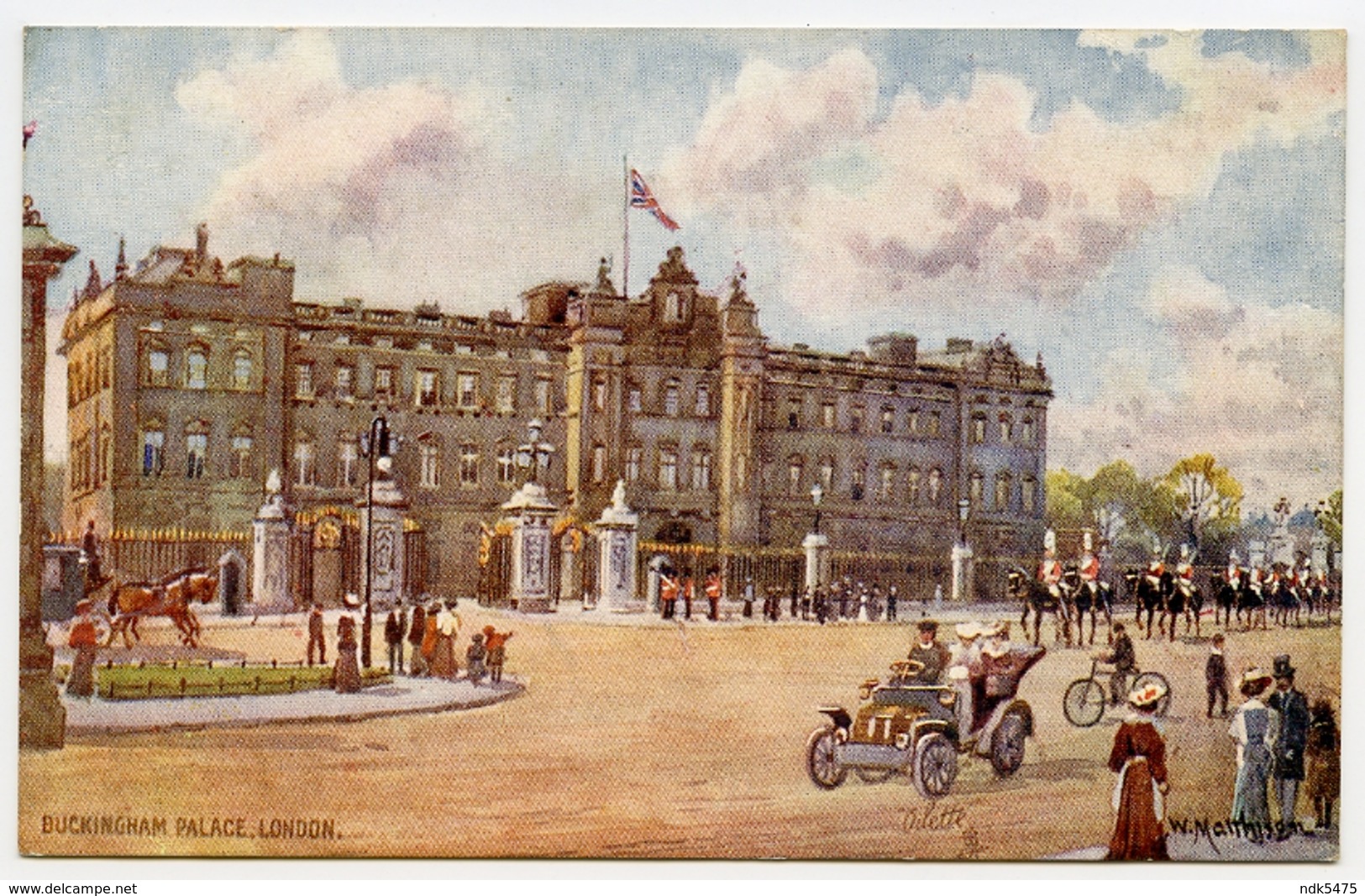 ARTIST : W. MATTHISON : LONDON : BUCKINGHAM PALACE - ERITH ATTENDANCE CARD, PICARDY BOYS SCHOOL (TUCKS OILETTE) - Buckingham Palace