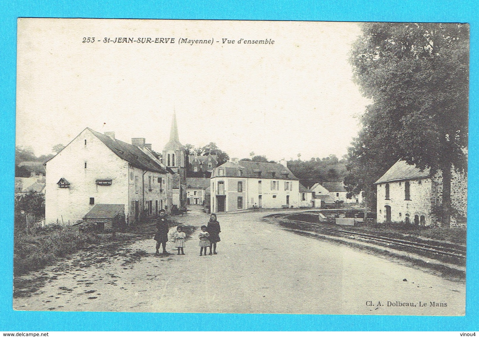 CPA Saint JEAN SUR ERVE Vue D'ensemble 53 Mayenne Canton De Meslay Du Maine - Autres & Non Classés