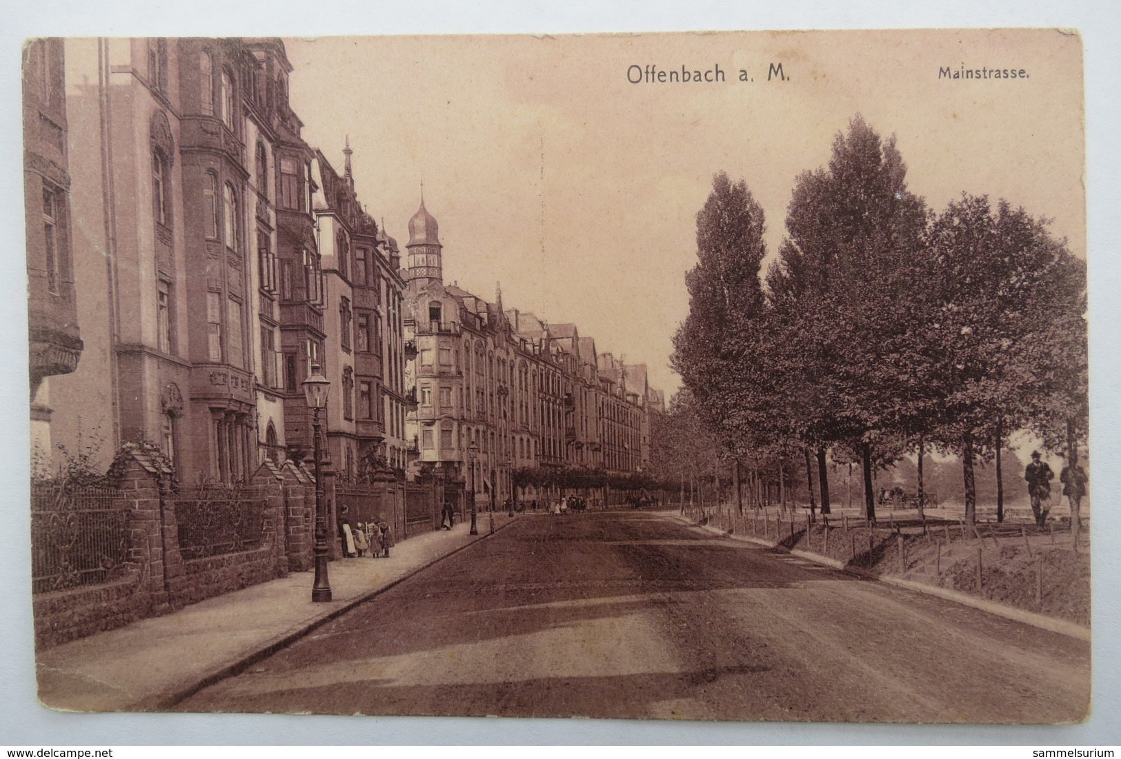 (11/1/68) Postkarte/AK "Offenbach A.M." Mainstrasse Um 1908 - Offenbach