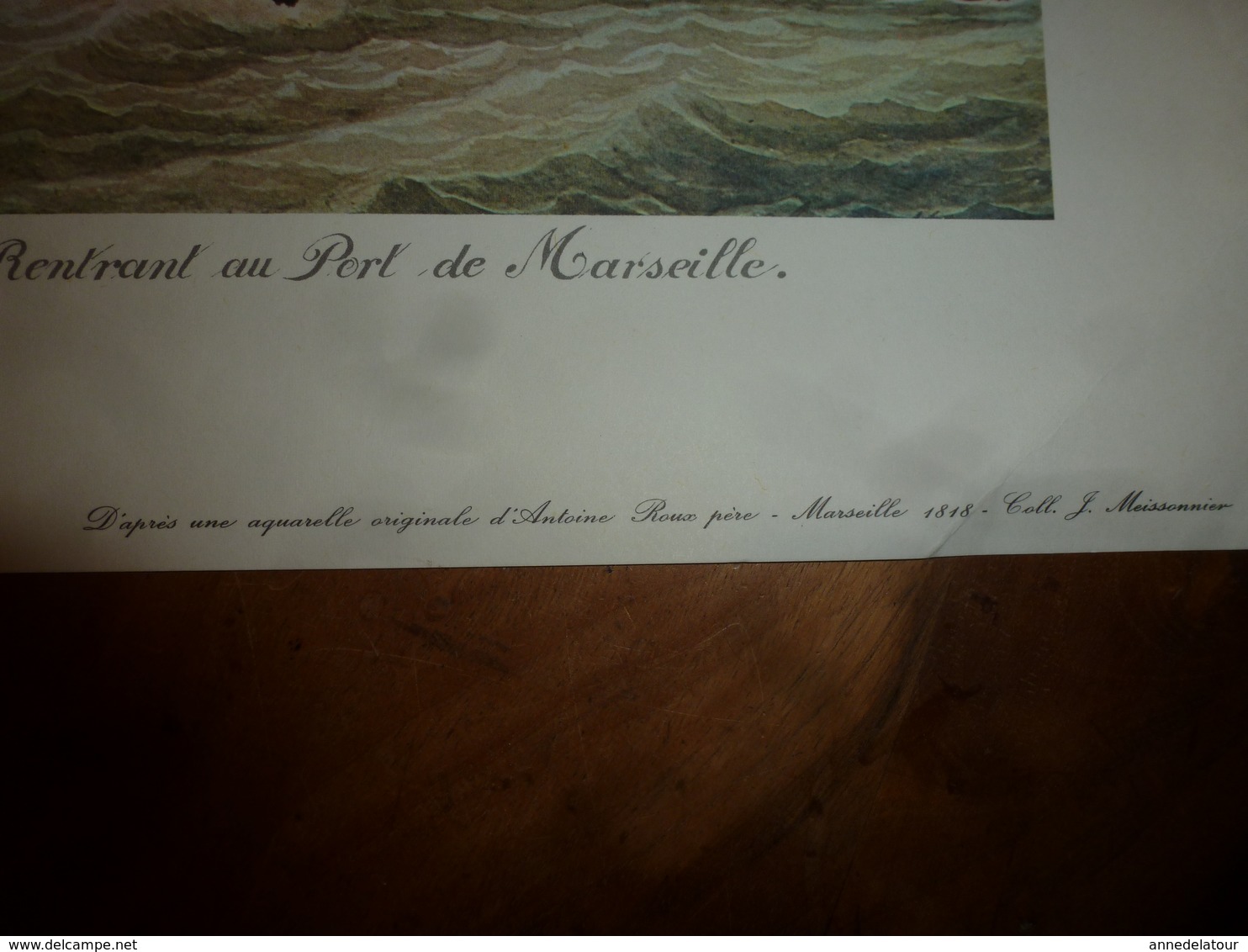Trois Mâts LA HENRIELLE,Capitaine Louis Guion (Portrait Navire Sur Support Bristol ,dimension Hors-tout = 48cm X 36cm - Decoración Maritima