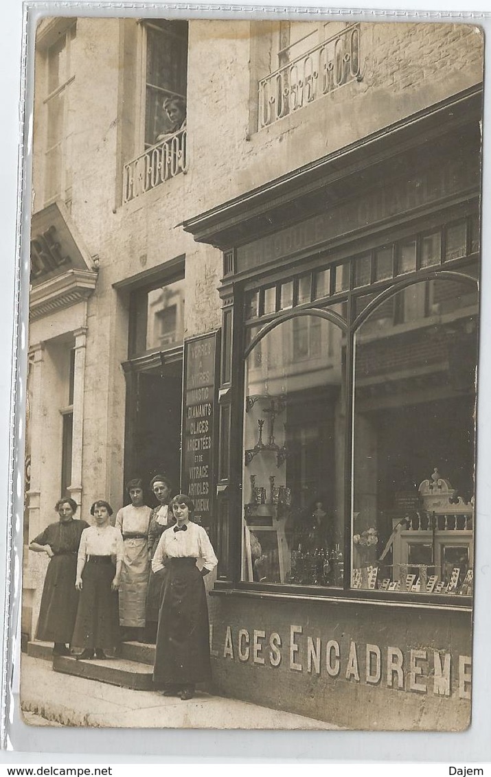 Carte Photo   Dinant - Magasin Théodule Charlier - Vitrier Encadreur. - Dinant