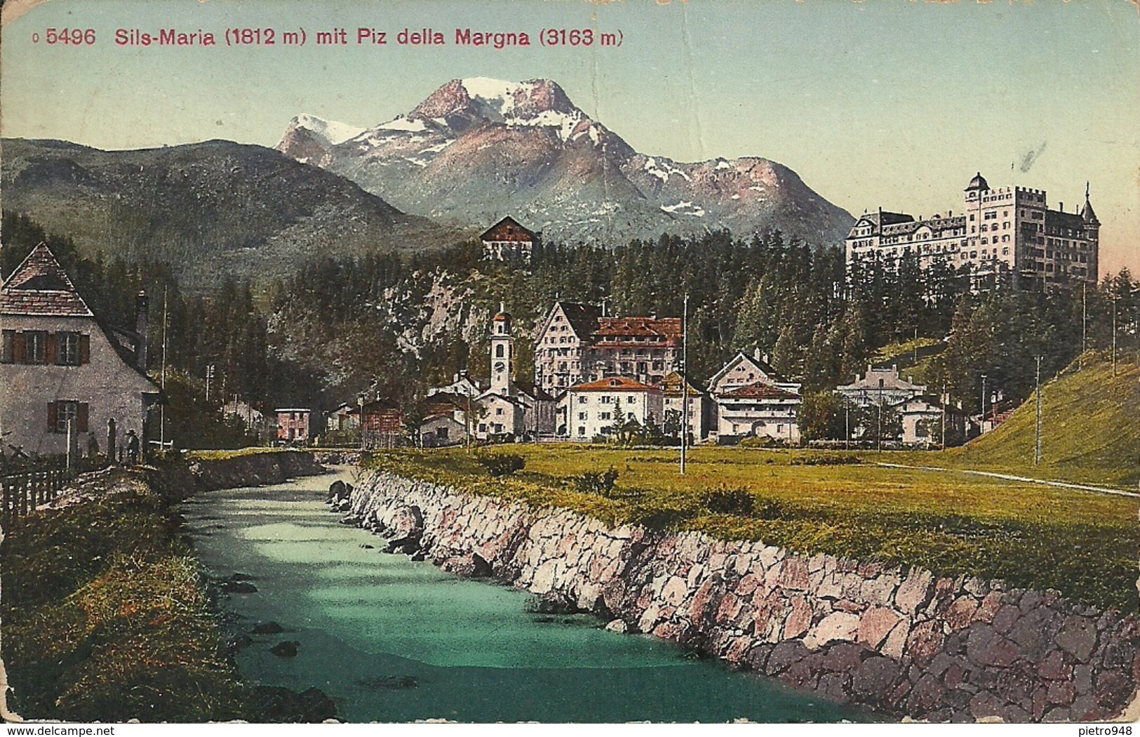 Sils Maria (Grigioni) Mit Piz Della Margna, Scorcio Panoramico, Coin - Andere & Zonder Classificatie