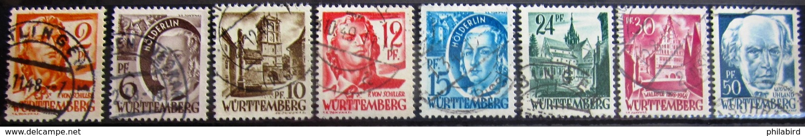 ALLEMAGNE -  WÜRTTEMBERG                    N° 14/21                            OBLITERE - Other & Unclassified