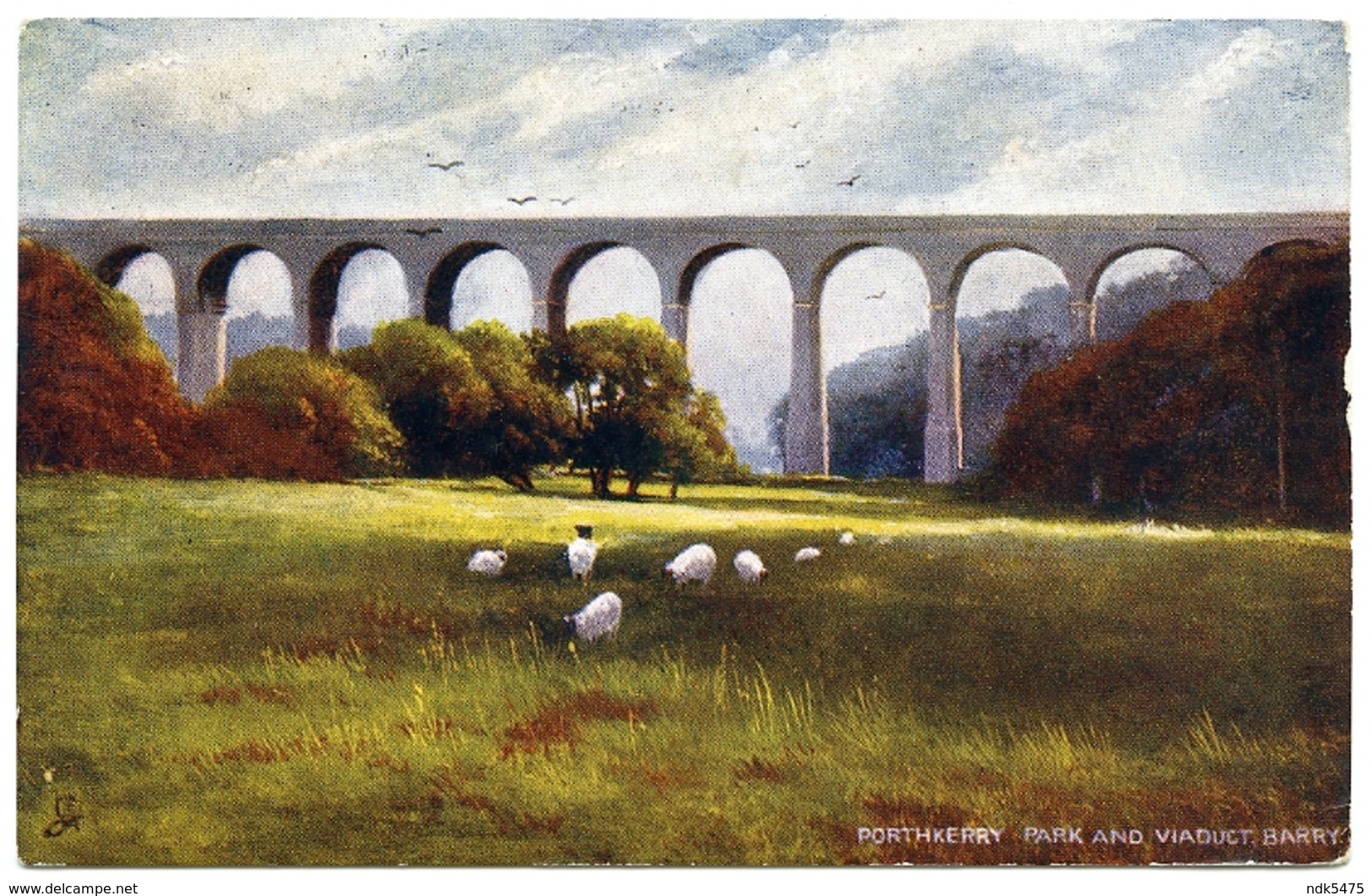 PORTHKERRY PARK AND VIADUCT, BARRY / POSTMARK - PLYMPTON DUPLEX / TEIGNMOUTH, GROVE CRESCENT (TUCKS OILETTE) - Glamorgan