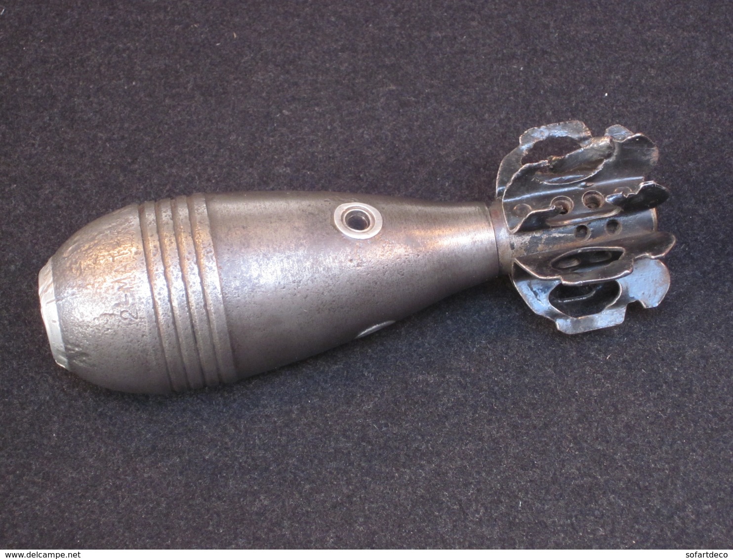 Projectile Fumigène, 60mm, Pour Mortier Brandt Modèle 1935. - Armes Neutralisées